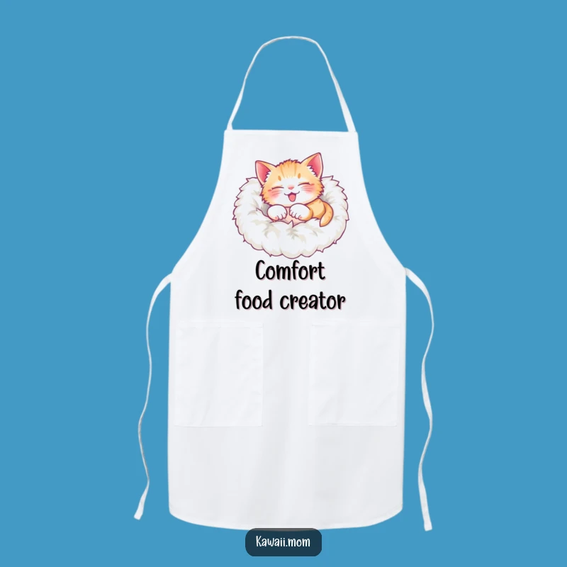 Funny Kitten Roll Apron: Cozy Kitchen Wear, Perfect Humorous Gift