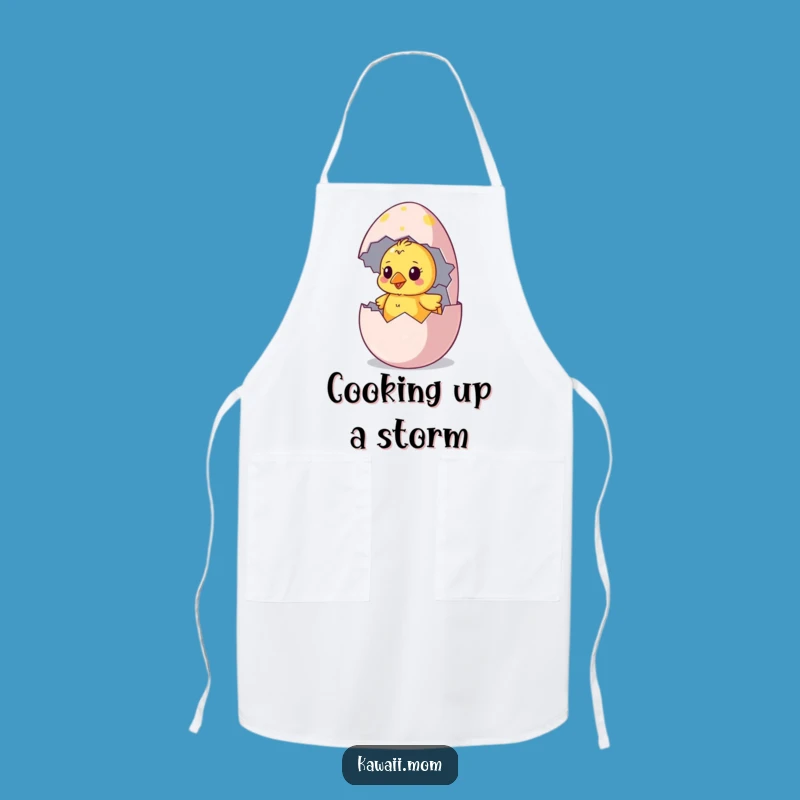 Funny Chick Hatching Apron - Quirky Character Chef Wear for Kitchen Fun