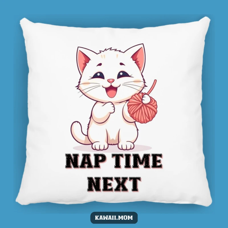 Funny Kitten Yarn Ball Pillow: Cozy Character Comfort, Perfect Humorous Gift