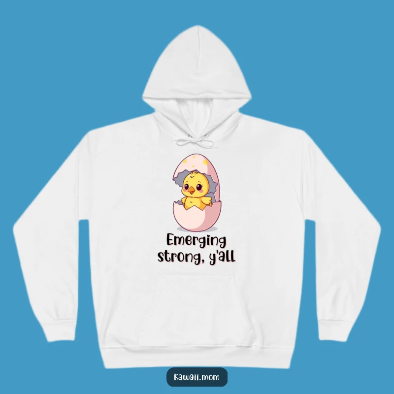 Funny Chick Hatching Hoodie - Cozy Character Sweatshirt for Warm Comfort