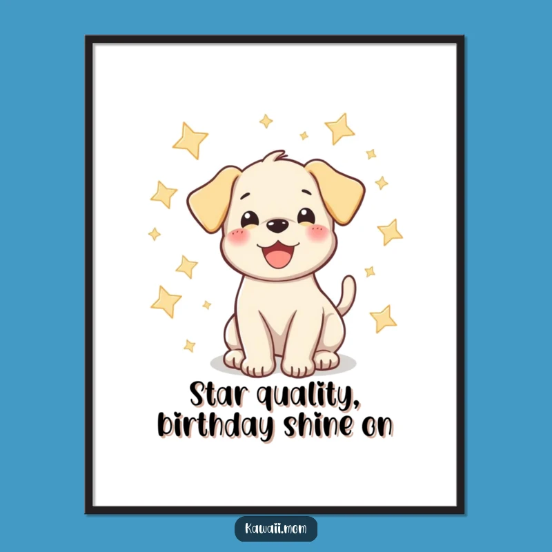 Funny Free Printable Puppy Wall Art: Star Wag Downloadable Decor