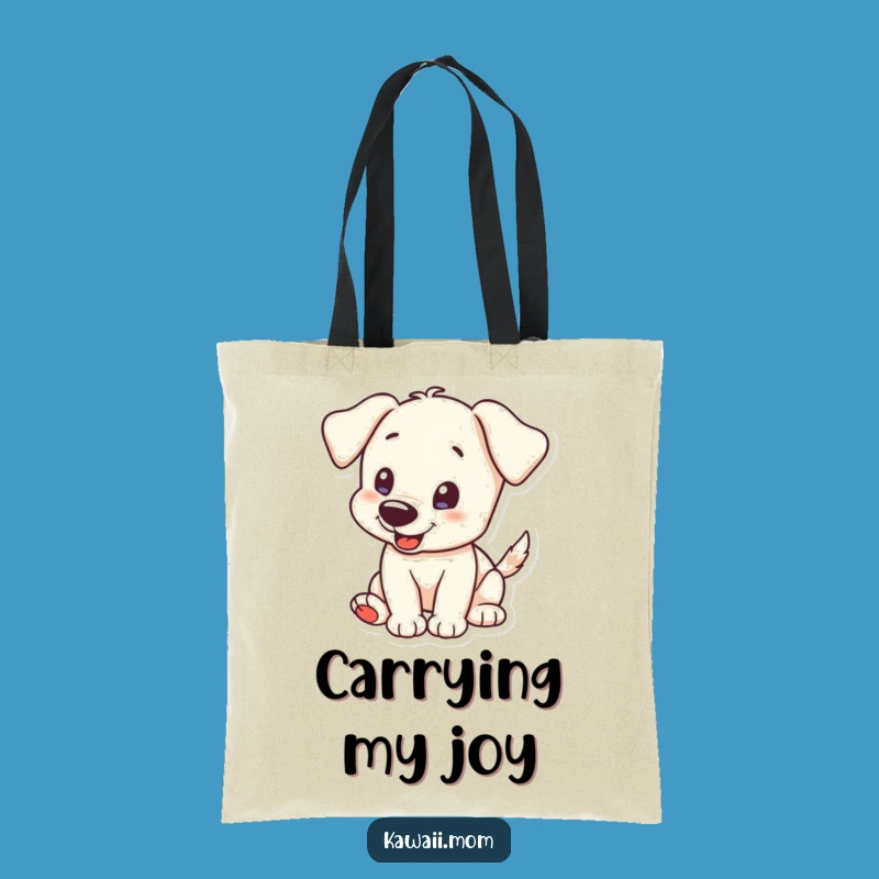 Funny Puppy Tail Wag Tote Bag: Excitable Character Accessory, Perfect Humorous Gift